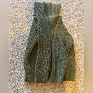 Hollister Olive Cowl Neck Sweater